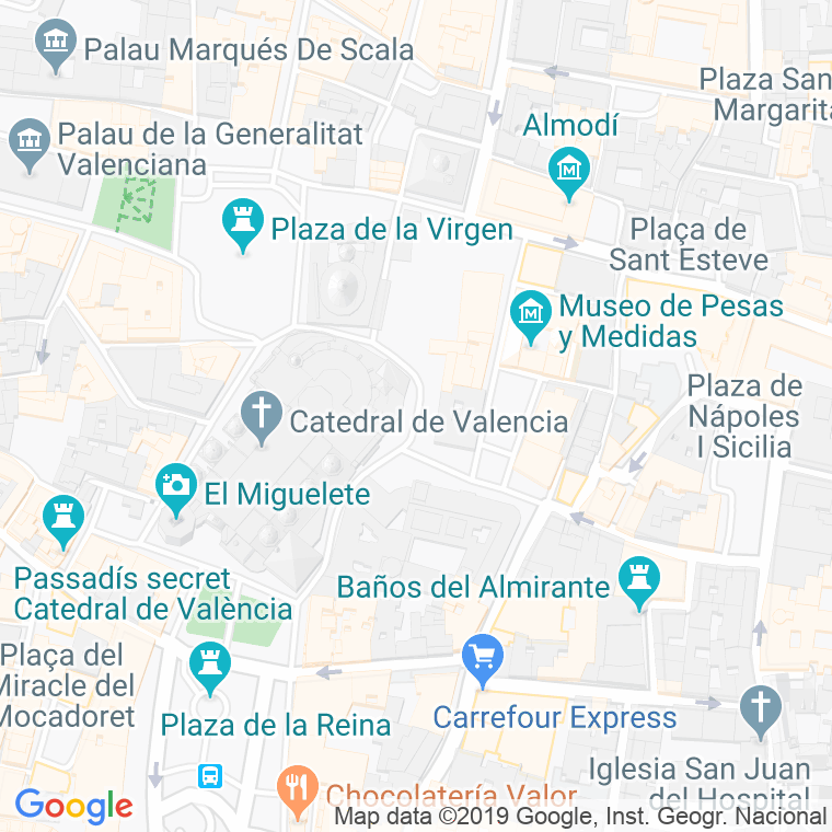 Código Postal calle Almoina, plaza en Valencia