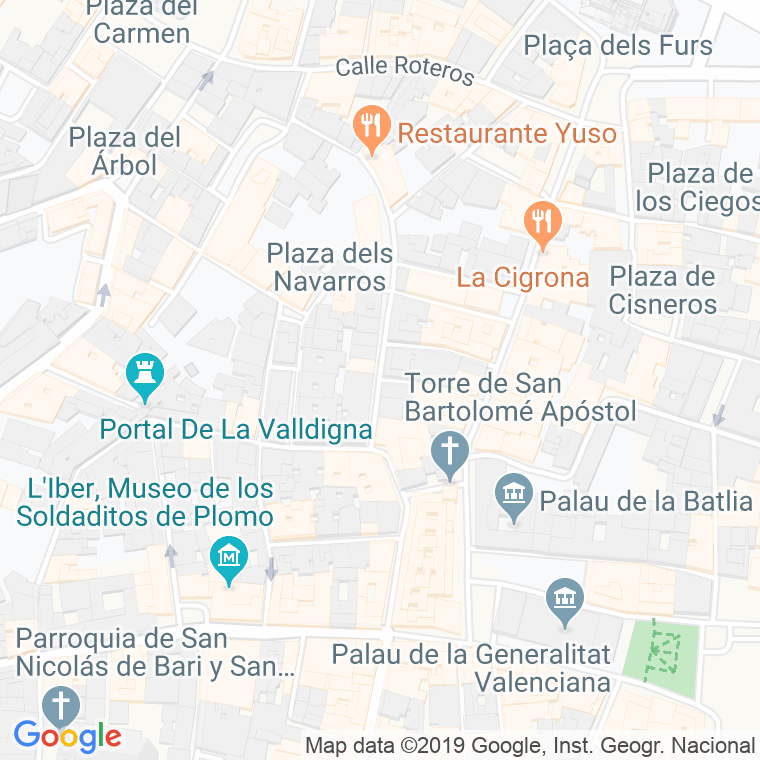 Código Postal calle Angel Custodio en Valencia