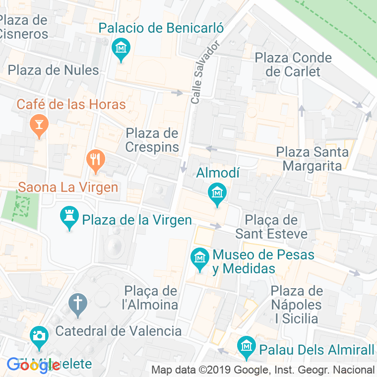 Código Postal calle Angosta Del Almudin en Valencia