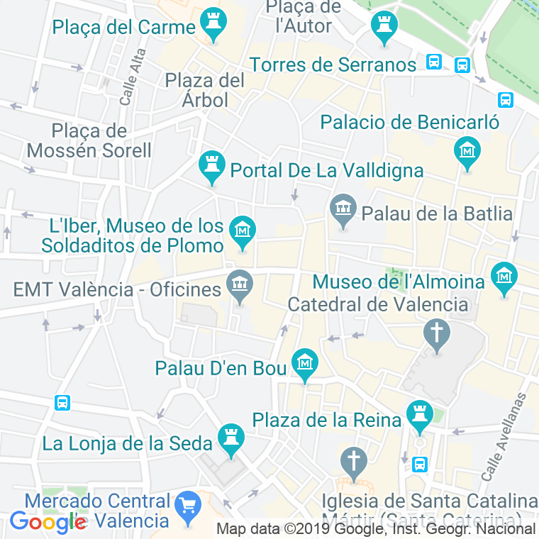 Código Postal calle Cabillers en Valencia