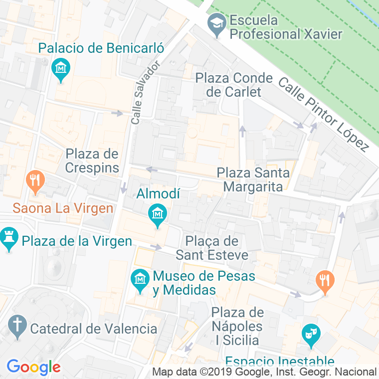 Código Postal calle Conde De Real, plaza en Valencia