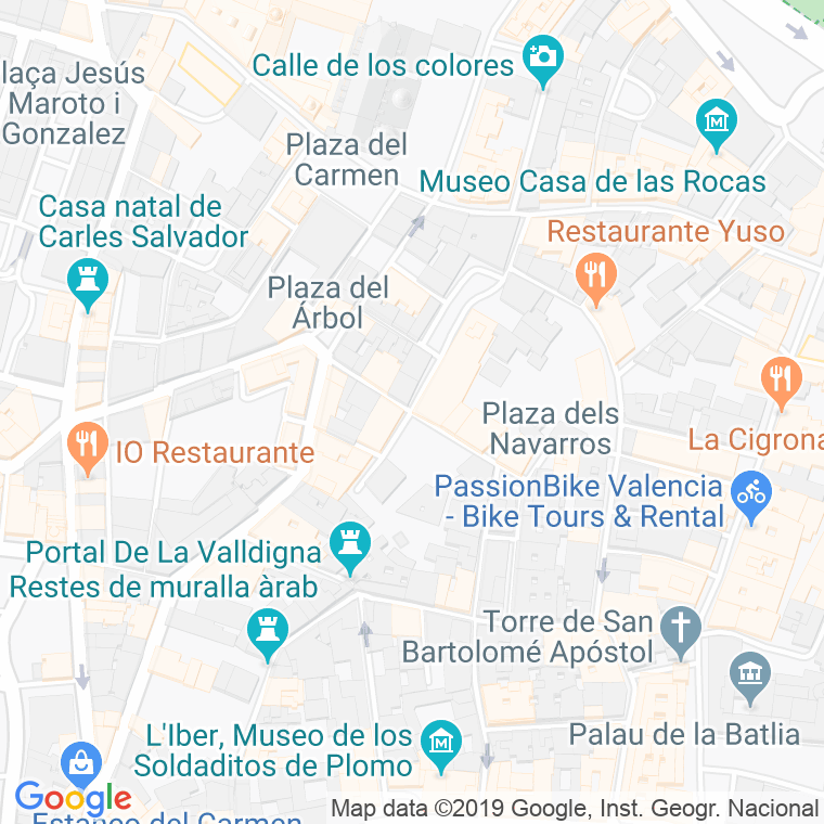 Código Postal calle En Borras en Valencia