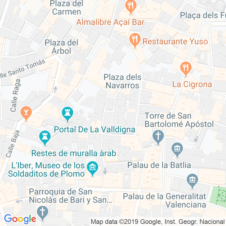 Código Postal calle Frigola en Valencia