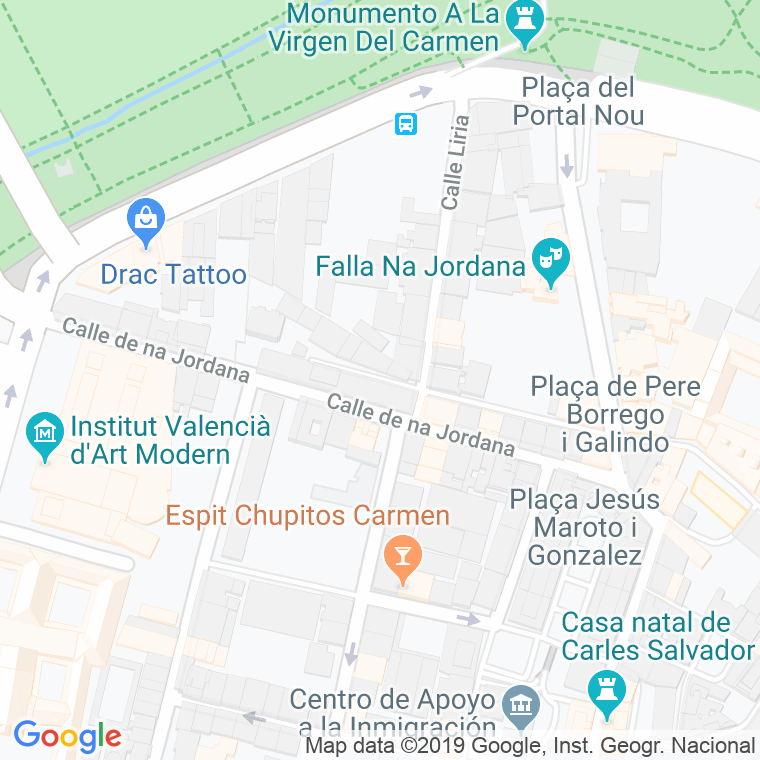 Código Postal calle Gutemberg en Valencia