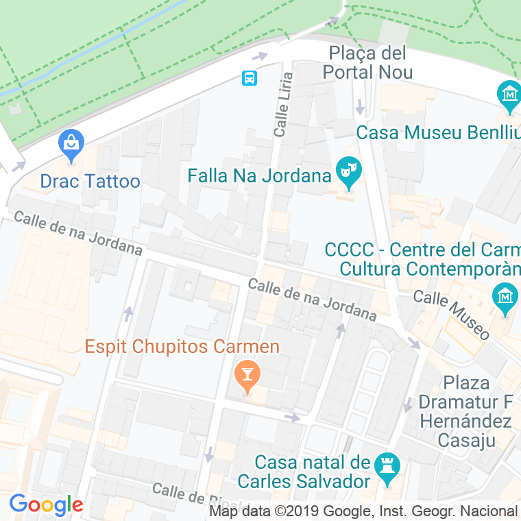 Código Postal calle Huertos en Valencia