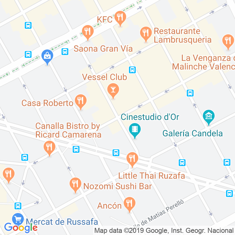 Código Postal calle Almirante Cadarso en Valencia
