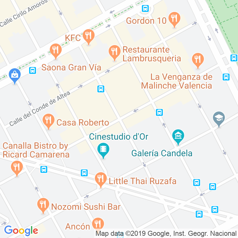 Código Postal calle Joaquin Costa en Valencia