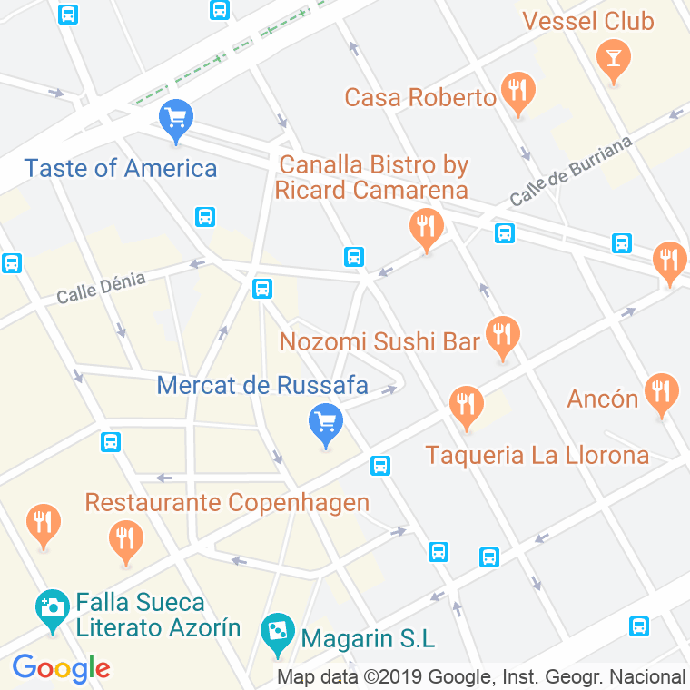 Código Postal calle Juan De Dios Montañes en Valencia