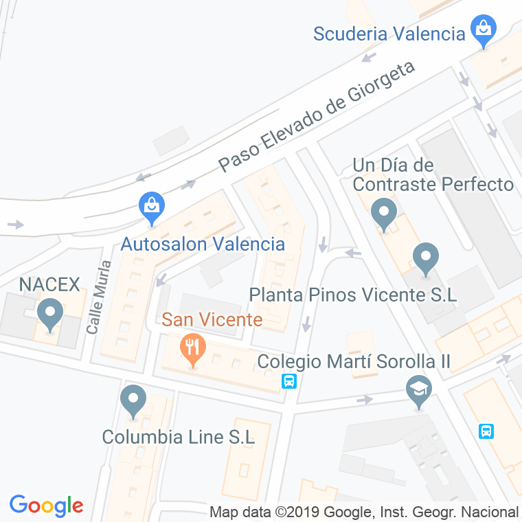Código Postal calle Ceramista Gimeno, plaza en Valencia