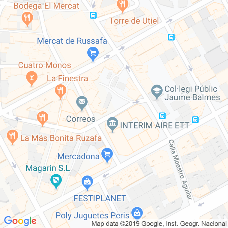 Código Postal calle Poeta Al Russafi en Valencia
