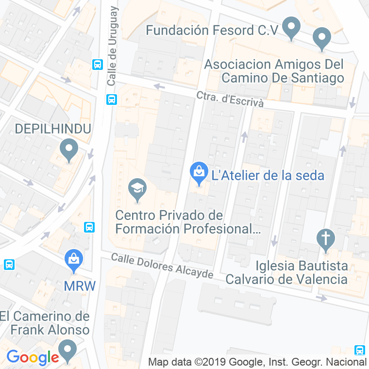 Código Postal calle Lorenzo Salom en Valencia