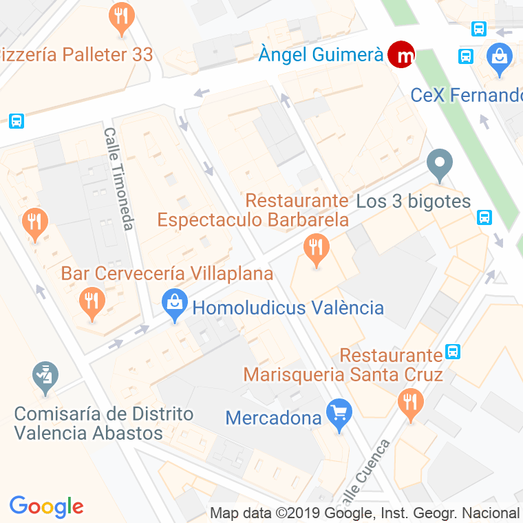 Código Postal calle Doctor Sanchis Sivera en Valencia