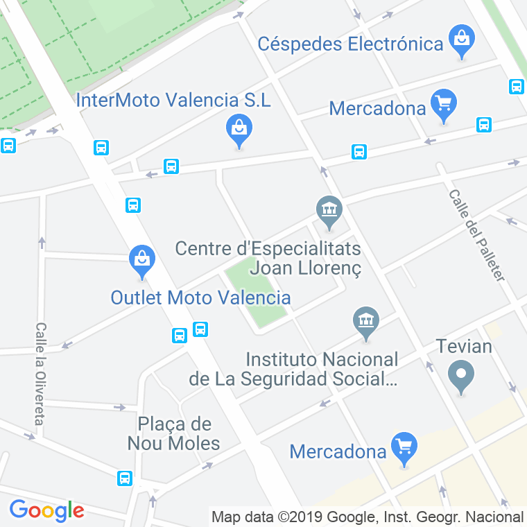 Código Postal calle Horticultor Corset en Valencia