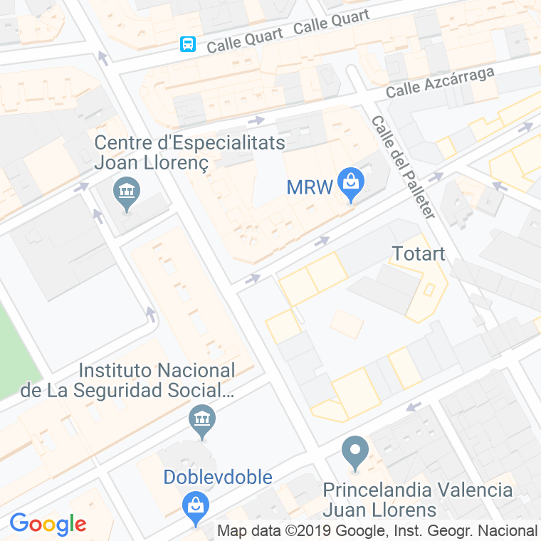 Código Postal calle Perez Escrich en Valencia