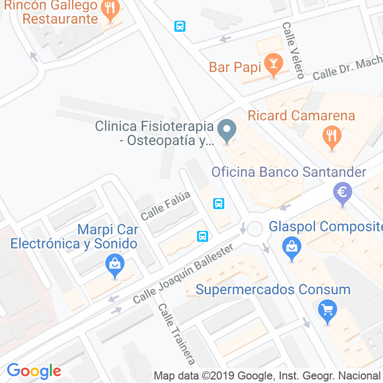 Código Postal calle Falua en Valencia