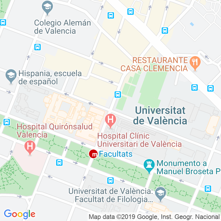 Código Postal calle Doctor Gomez Ferrer en Valencia