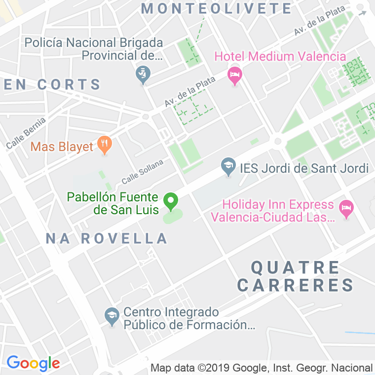 Código Postal calle Hermanos Maristas, avenida en Valencia