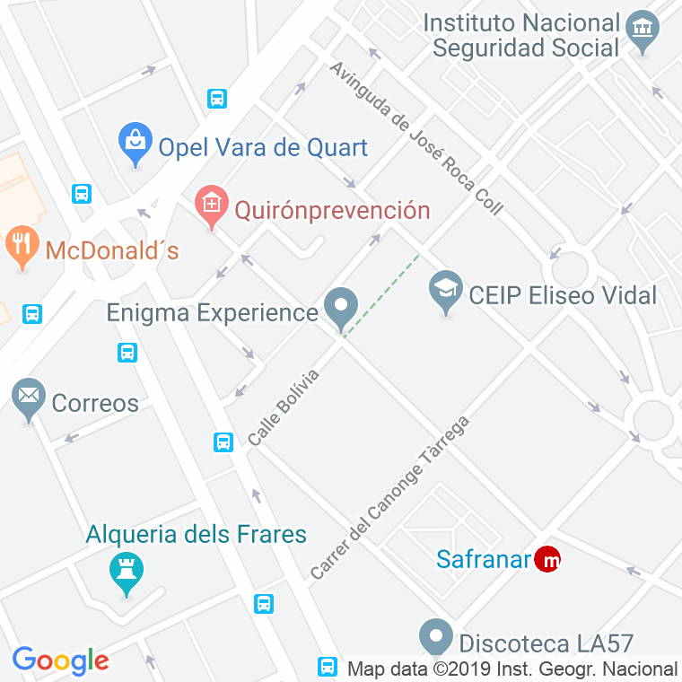 Código Postal calle Campaners en Valencia