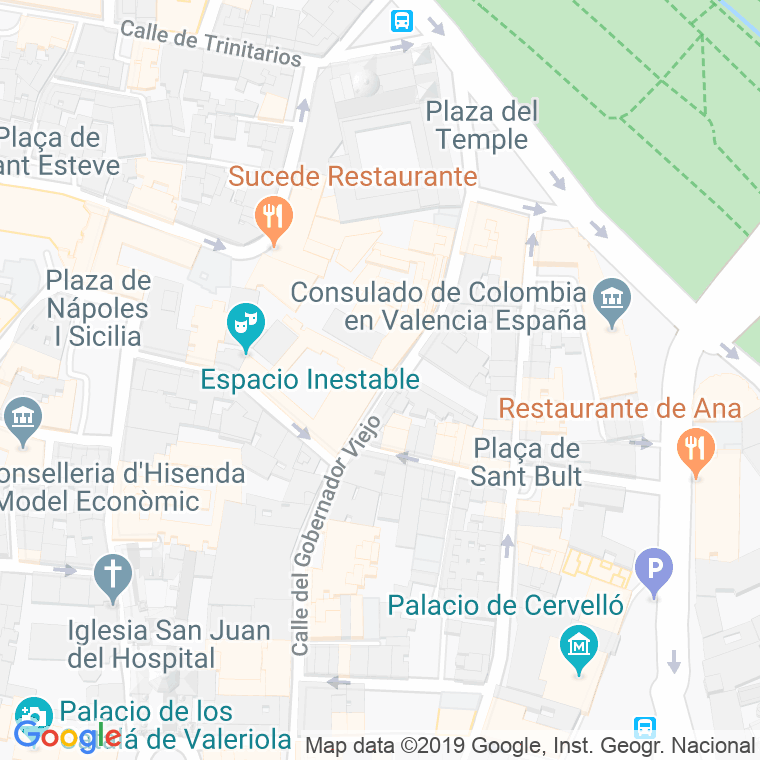 Código Postal calle Enrique Ortiz, alqueria en Valencia