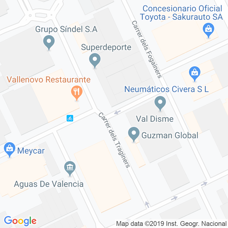 Código Postal calle Escudillers, Dels en Valencia