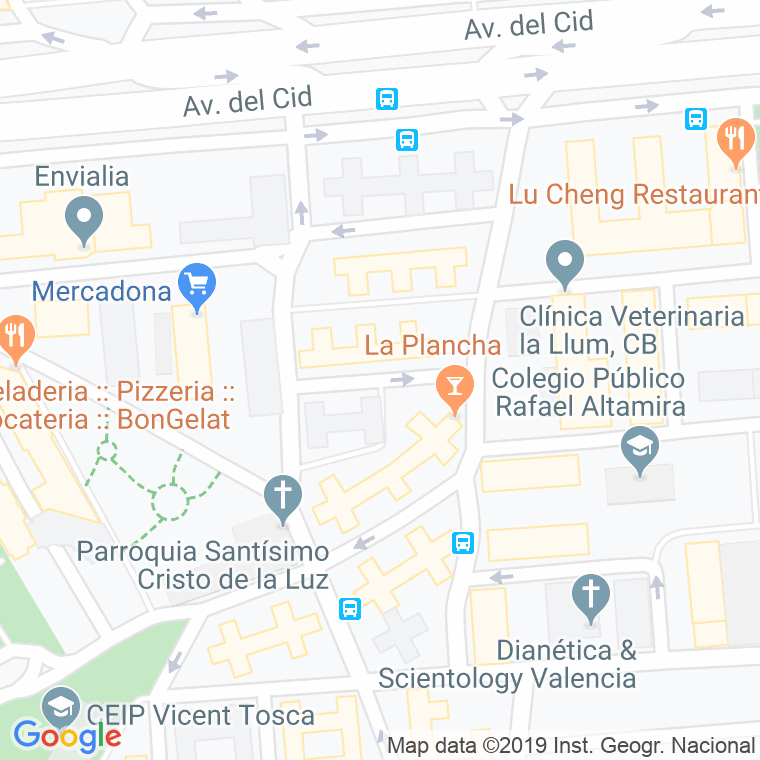 Código Postal calle Germanies (Barrio La Luz) en Valencia