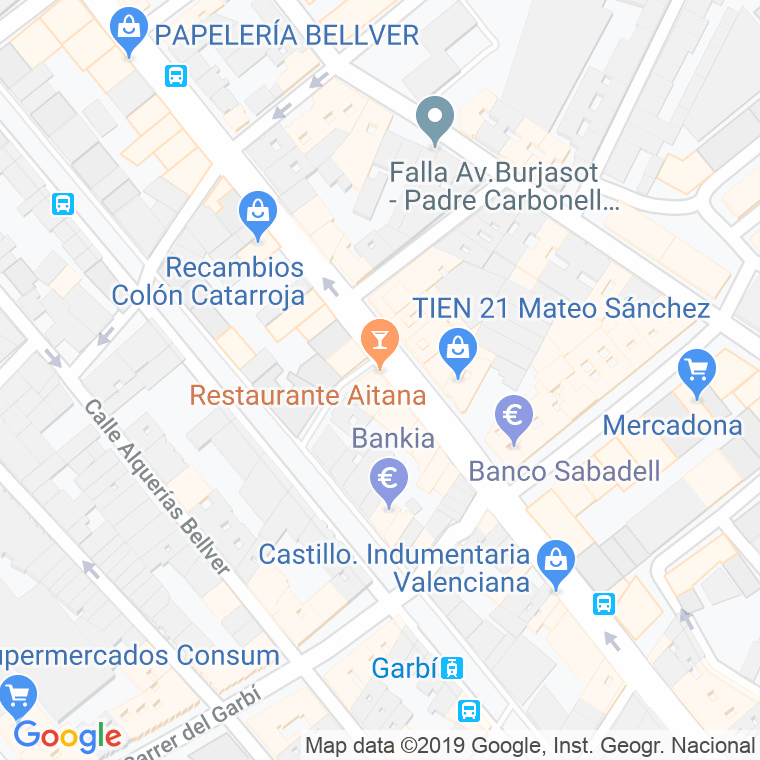 Código Postal calle Aitana en Valencia