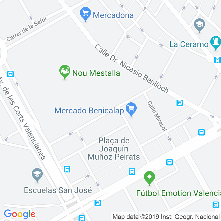 Código Postal calle Amics Del Corpus en Valencia
