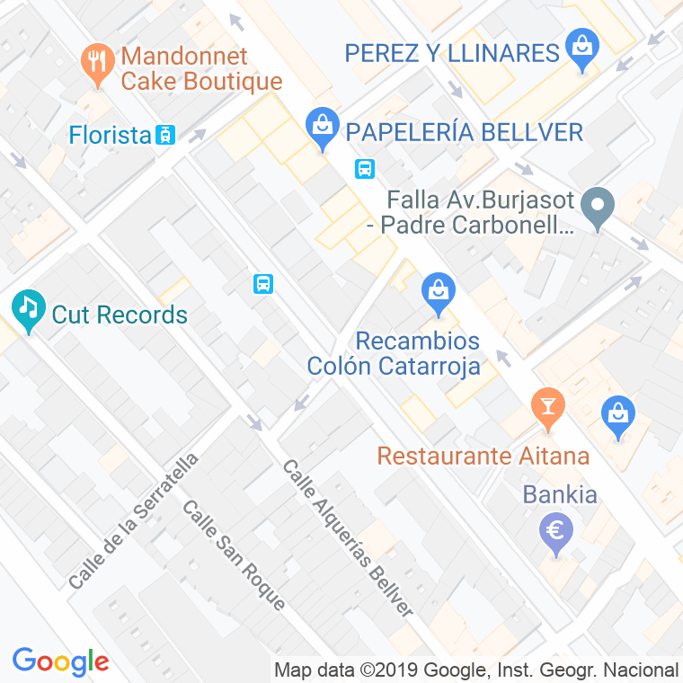 Código Postal calle Carrasqueta, La en Valencia