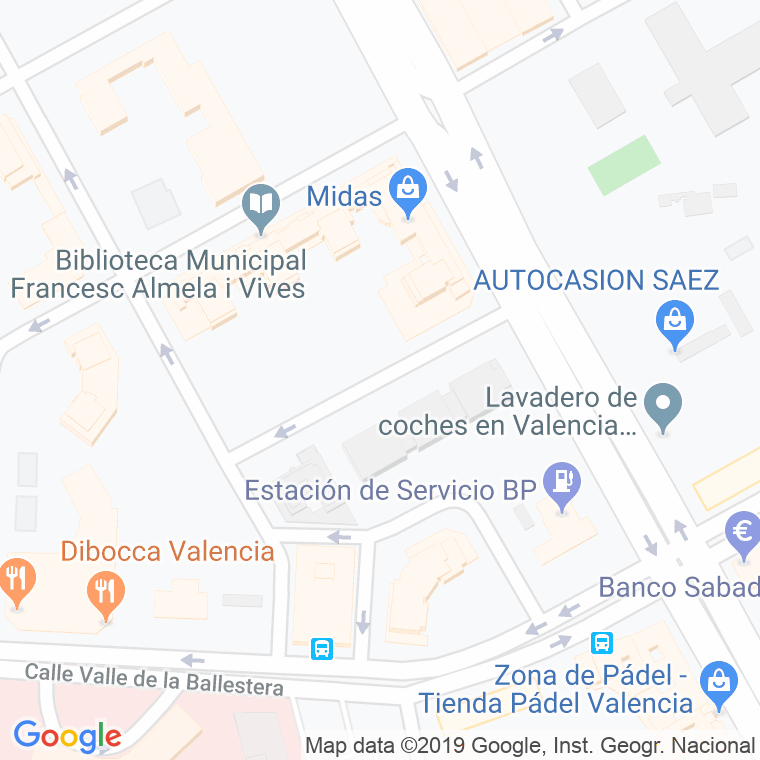Código Postal calle Enric Valor I Vives (Escriptor), carrer en Valencia