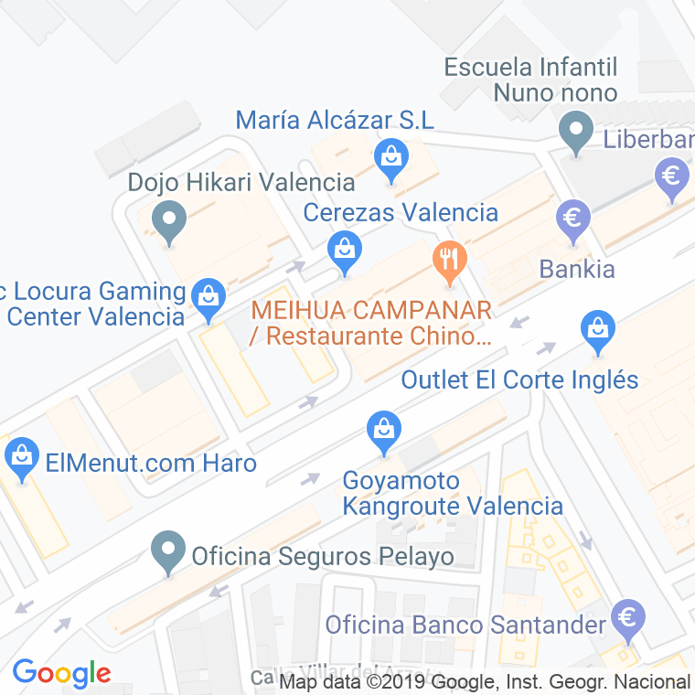 Código Postal calle Fornoles en Valencia