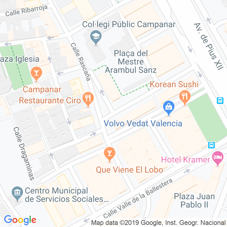 Código Postal calle Gaudencia Torres, travesia en Valencia