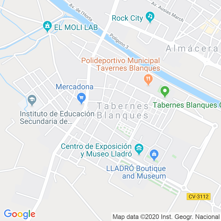 Código Postal calle Cardenal Cisneros (Tavernes Blanques) en Valencia