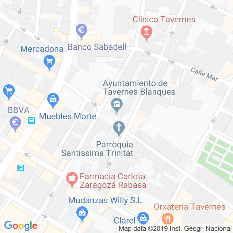 Código Postal calle General Sanjurjo (Tavernes Blanques) en Valencia