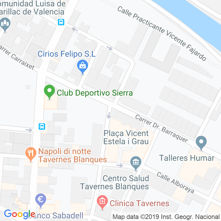 Código Postal calle Mar (Tavernes Blanques) en Valencia