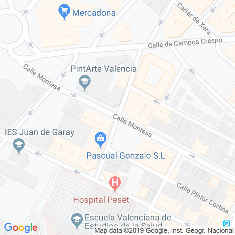 Código Postal calle Doctor Marañon en Valencia