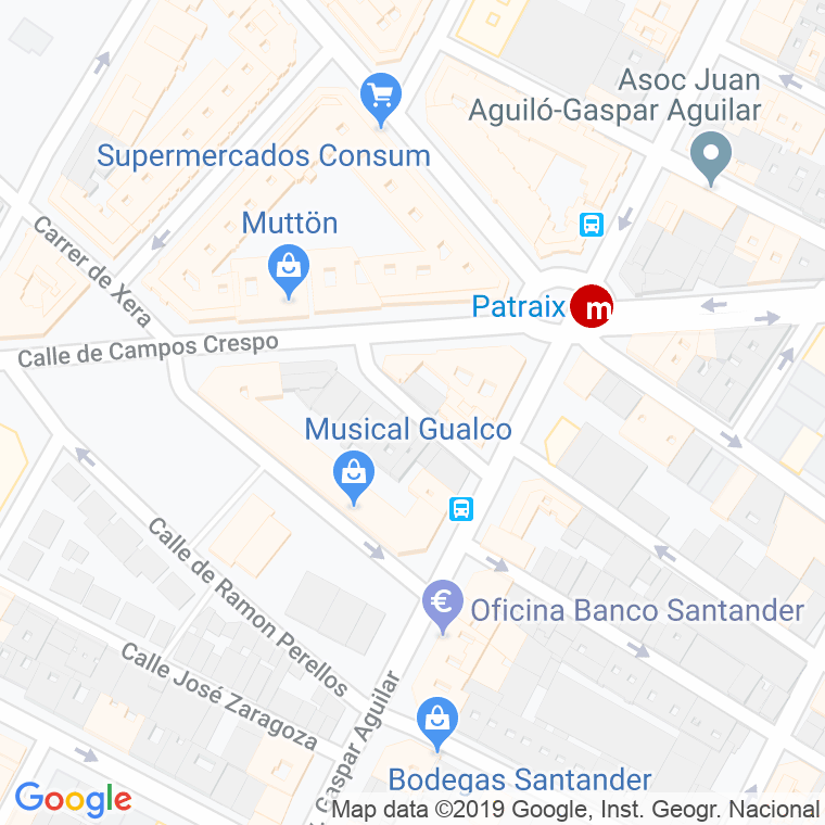 Código Postal calle Jurado Blanquer en Valencia