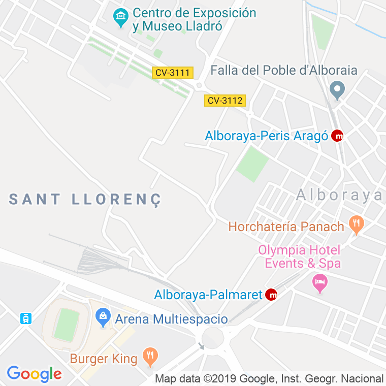 Código Postal calle Alqueria De Grande, camino en Valencia