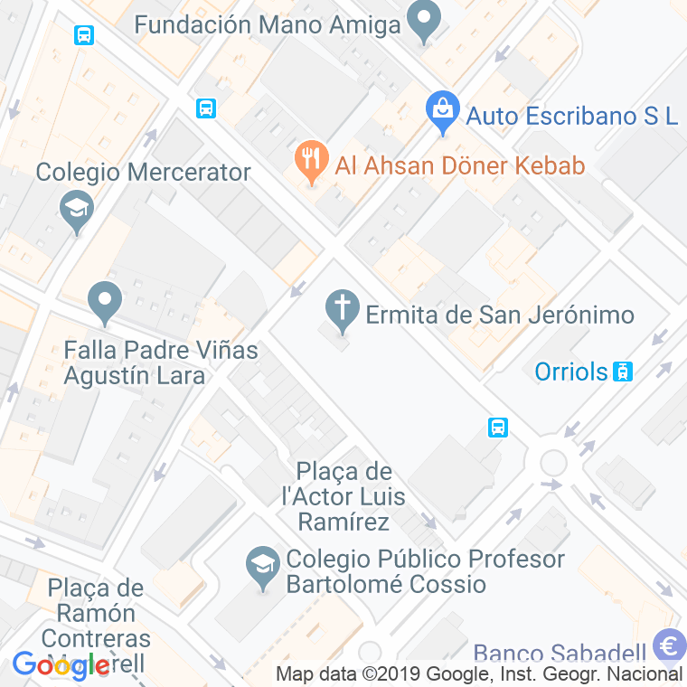 Código Postal calle Ermita, De La, rincon en Valencia