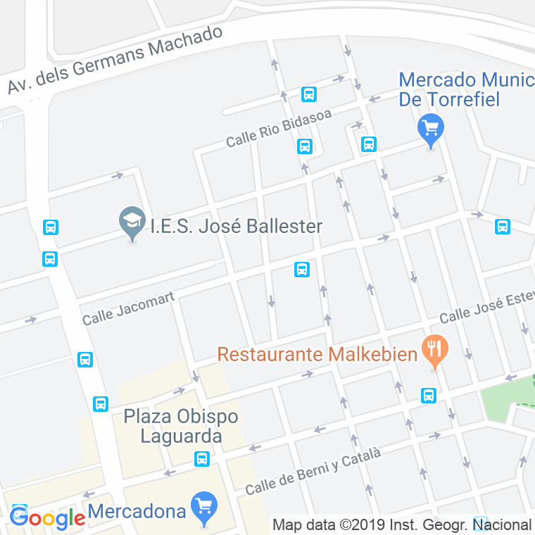 Código Postal calle Jacomar en Valencia