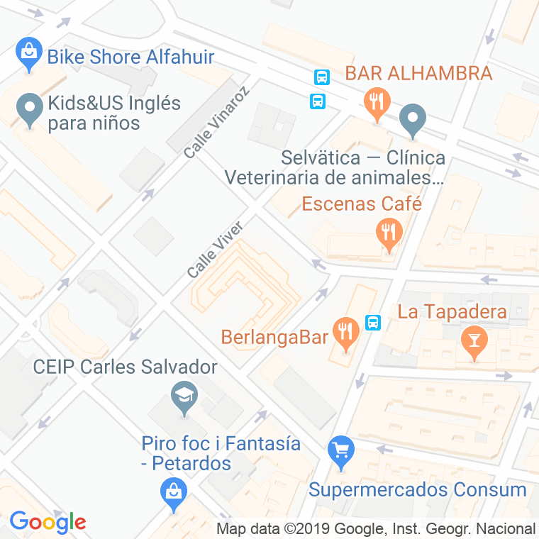 Código Postal calle Azagador Del Ingeniero en Valencia