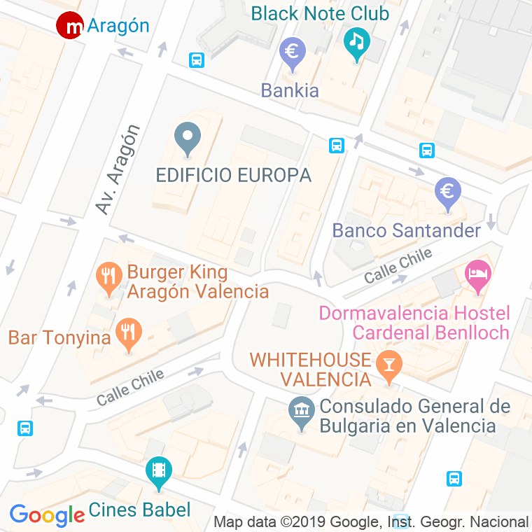 Código Postal calle Chile en Valencia