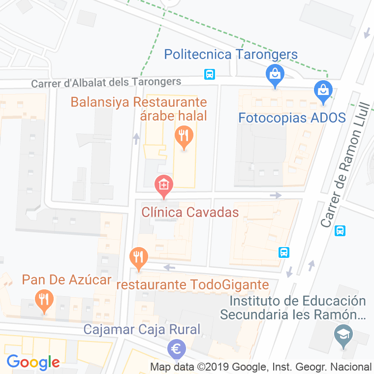 Código Postal calle Facultades, De Las, paseo en Valencia