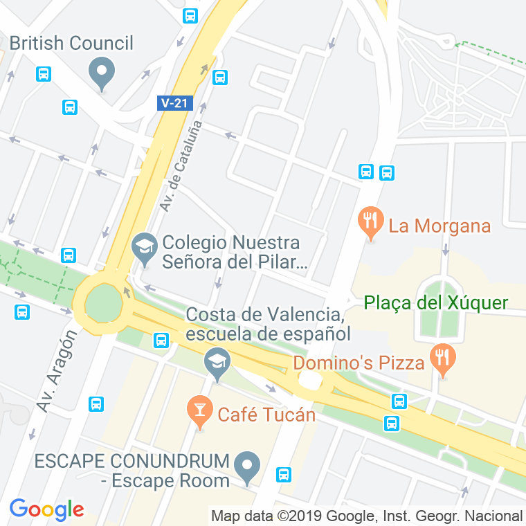 Código Postal calle Gorgos en Valencia