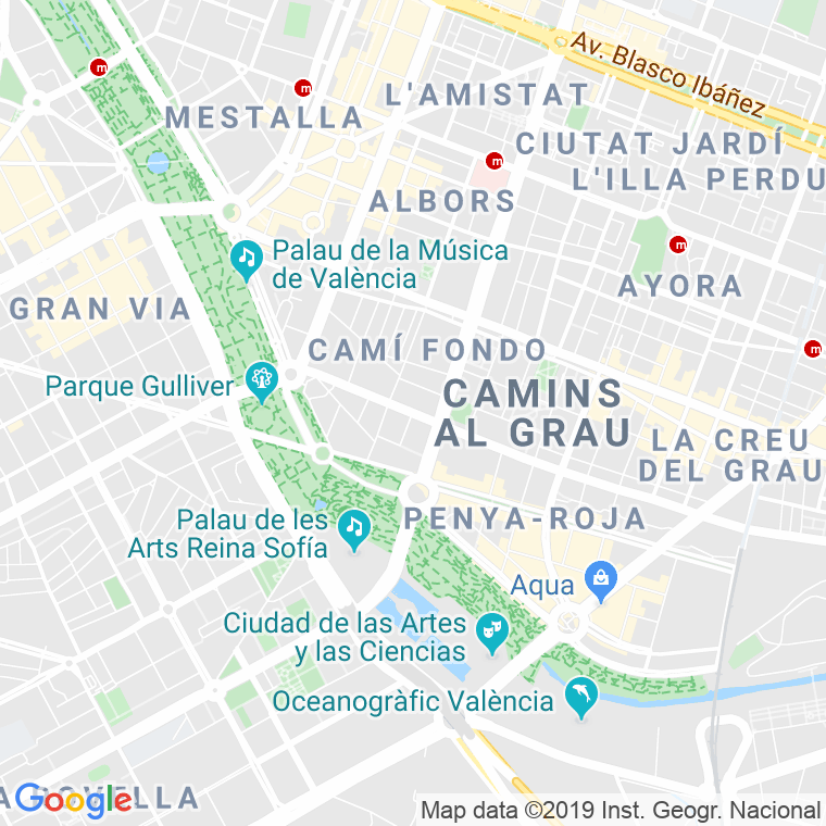 Código Postal calle Rio Chico en Valencia