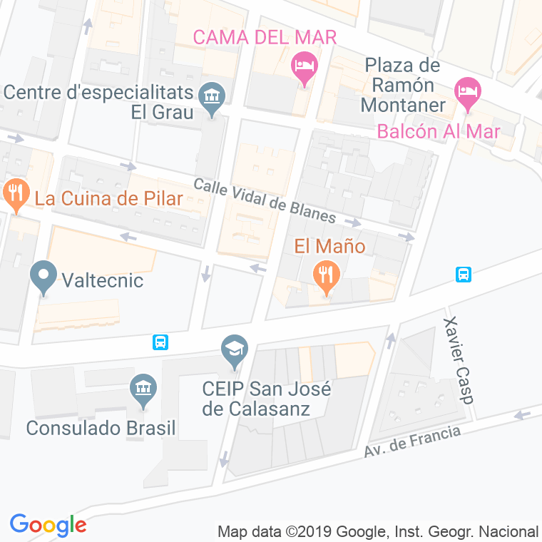 Código Postal calle Bello en Valencia