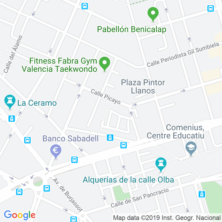 Código Postal calle Beniatjar en Valencia