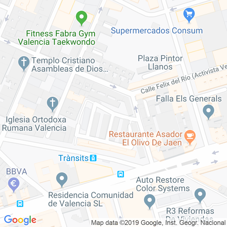Código Postal calle Ceramista Bayarri en Valencia