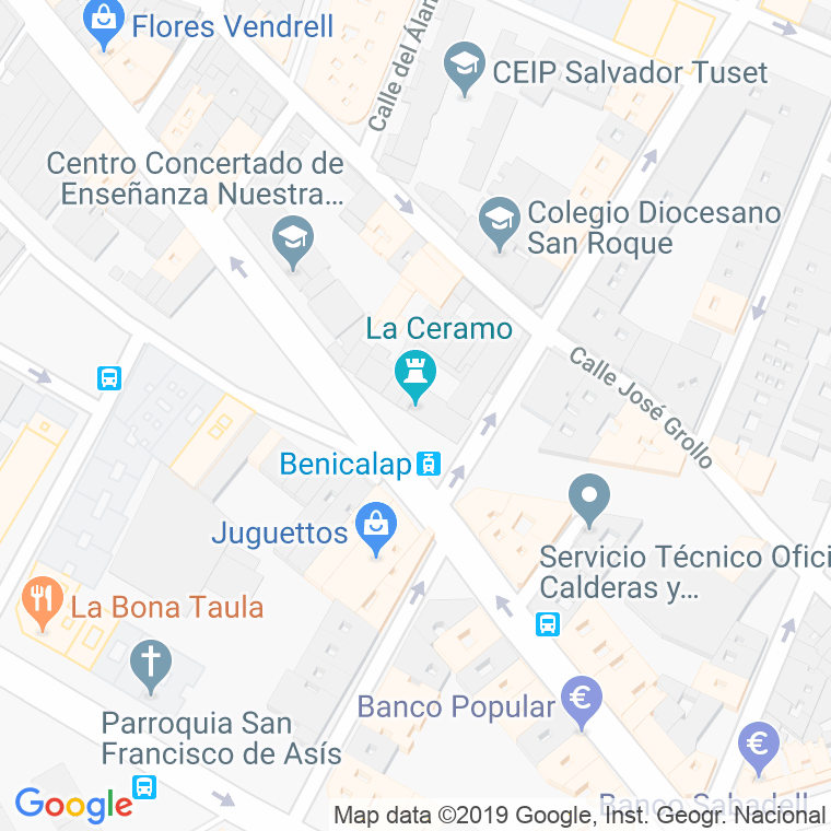 Código Postal calle Ceramo, La en Valencia