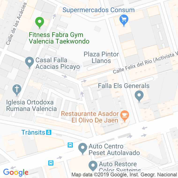 Código Postal calle Escultor Ponzanelli en Valencia