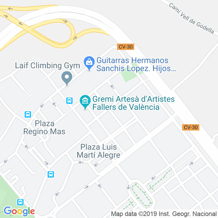 Código Postal calle Marques De Paterna Del Campo en Valencia